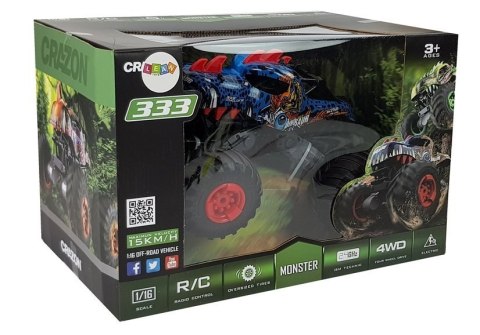 Samochód Auto Terenowe Duże Koła Dinozaur Zdalnie Sterowany 2.4G Samochód Auto Terenowe Duże Koła Dinozaur Zdalnie Sterowany 2.4G