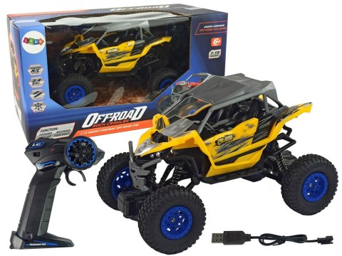 Terenowe Auto Off- Road Zdalnie Sterowane 2,4 GHz 1:16 Żółte Terenowe Auto Off- Road Zdalnie Sterowane 2,4 GHz 1:16 Żółte