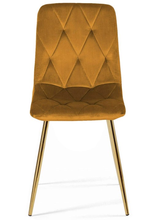 Krzesło tapicerowane BORGO VELVET TRUFLE GOLD II GATUNEK