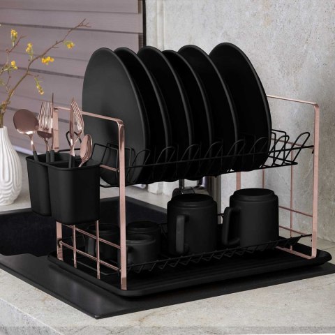 SUSZARKA DO NACZYŃ Z OCIEKACZEM BERLINGER HAUS BH-8644 BLACK ROSE SUSZARKA DO NACZYŃ Z OCIEKACZEM BERLINGER HAUS BH-8644 BLACK ROSE
