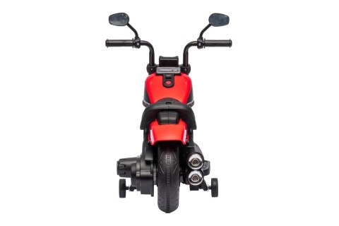 Motorek Chopper FASTER na akumulator dla dzieci Czerwony + Radio FM + Panel audio + LED Motorek Chopper FASTER na akumulator dla dzieci Czerwony + Radio FM + Panel audio + LED