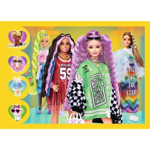 Puzzle - 4w1 - Wesoły świat Barbie / Mattel, Barbie 34626 Puzzle - 4w1 - Wesoły świat Barbie / Mattel, Barbie 34626