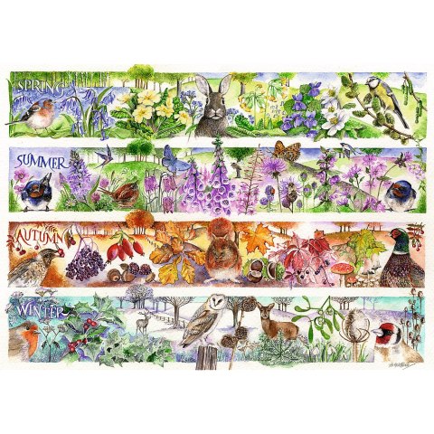 Puzzle - 1000 Premium Plus - Tea Time: Cztery pory roku Trefl 12078 Puzzle - 1000 Premium Plus - Tea Time: Cztery pory roku Trefl 12078