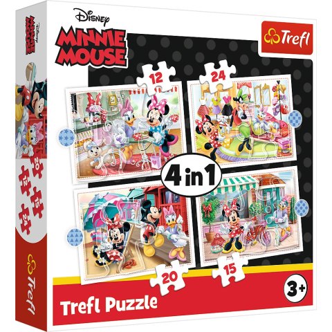 Puzzle - 4w1 (12, 15, 20, 24) - Minnie z przyjaciółmi / Disney Minnie 34355 Puzzle - 4w1 (12, 15, 20, 24) - Minnie z przyjaciółmi / Disney Minnie 34355