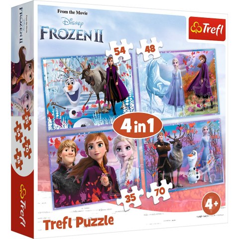 Puzzle - 4w1 - Podróż w nieznane / Disney Frozen Trefl 34323 Puzzle - 4w1 - Podróż w nieznane / Disney Frozen Trefl 34323