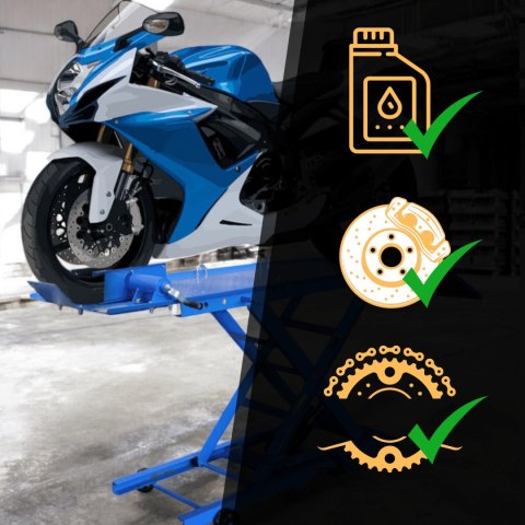 Podnosnik motocyklowy platformowy platforma 364 kg rampa serwisowa 21-78 cm Podnosnik motocyklowy platformowy platforma 364 kg rampa serwisowa 21-78 cm