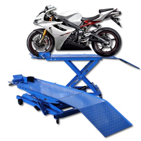 Podnosnik motocyklowy platformowy platforma 364 kg rampa serwisowa 21-78 cm Podnosnik motocyklowy platformowy platforma 364 kg rampa serwisowa 21-78 cm