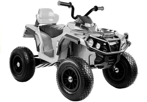 Quad na Akumulator BDM0906 Pompowane Koła Biały Quad na Akumulator BDM0906 Pompowane Koła Biały