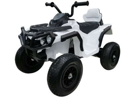 Quad na Akumulator BDM0906 Pompowane Koła Biały Quad na Akumulator BDM0906 Pompowane Koła Biały