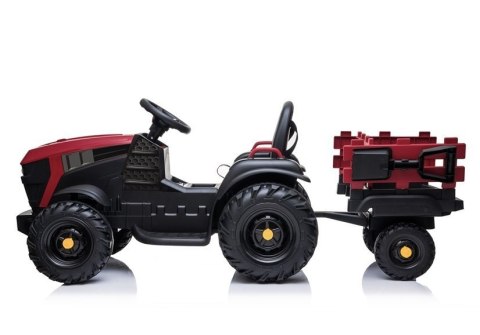 Traktor z Przyczepą na akumulator BDM0925 Czerwony Traktor z Przyczepą na akumulator BDM0925 Czerwony