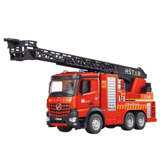 Wóz Strażacki Zdalnie Sterowany Wysuwana Drabina Rozpylanie Wody 2.4G 11CH