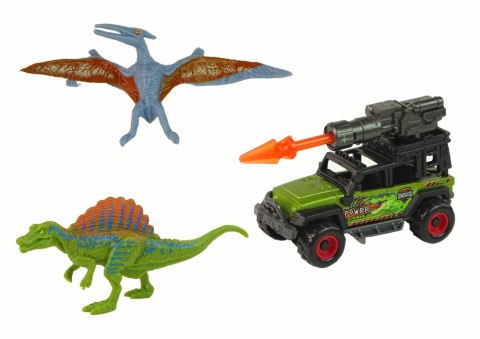 Dinozaury Figurki Zestaw Auto Rakieta Pomarańczowy Dinozaury Figurki Zestaw Auto Rakieta Pomarańczowy