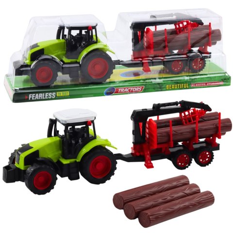 Traktor Rolniczy Z Przyczepą HDS Do Transportu Drewna Bale Traktor Rolniczy Z Przyczepą HDS Do Transportu Drewna Bale