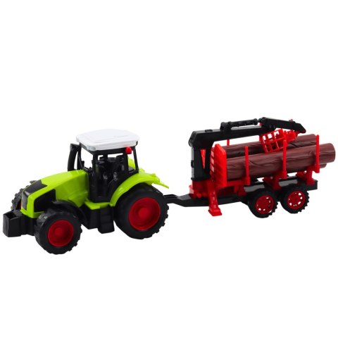 Traktor Rolniczy Z Przyczepą HDS Do Transportu Drewna Bale Traktor Rolniczy Z Przyczepą HDS Do Transportu Drewna Bale