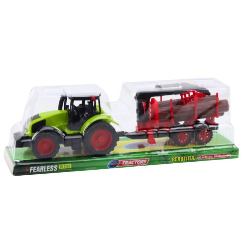 Traktor Rolniczy Z Przyczepą HDS Do Transportu Drewna Bale Traktor Rolniczy Z Przyczepą HDS Do Transportu Drewna Bale