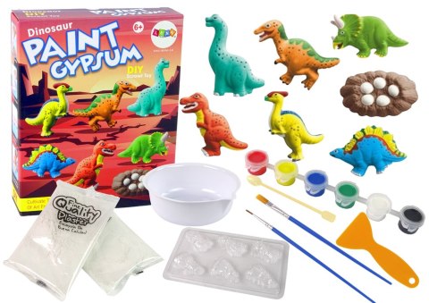 Zestaw DIY Odlewy Gipsowe Malowanie Farby Dinozaury Zestaw DIY Odlewy Gipsowe Malowanie Farby Dinozaury