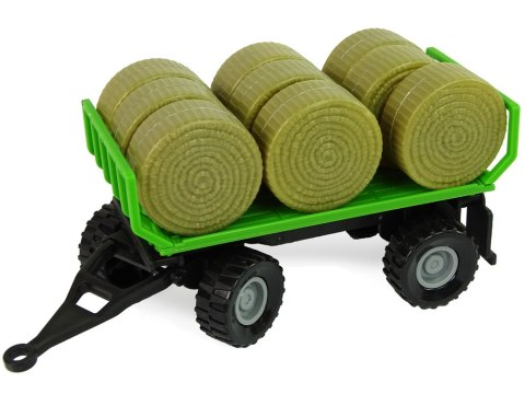 Traktor z Przyczepka Bale Siana Dźwięk Zielony Traktor z Przyczepka Bale Siana Dźwięk Zielony