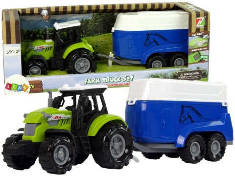 Traktor z Przyczepka Dla Konia Dźwięk Zielony Farma Traktor z Przyczepka Dla Konia Dźwięk Zielony Farma