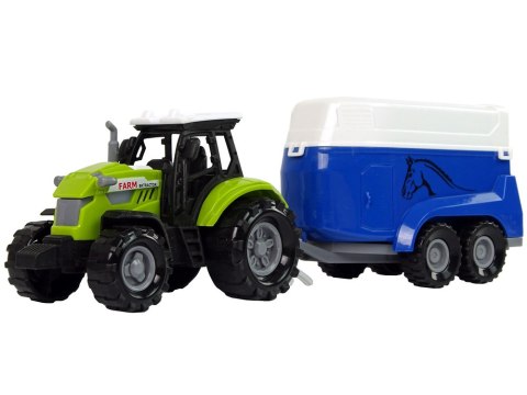 Traktor z Przyczepka Dla Konia Dźwięk Zielony Farma Traktor z Przyczepka Dla Konia Dźwięk Zielony Farma
