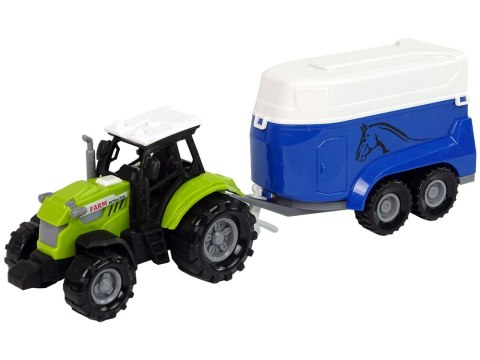 Traktor z Przyczepka Dla Konia Dźwięk Zielony Farma Traktor z Przyczepka Dla Konia Dźwięk Zielony Farma