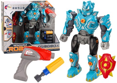 Robot Do Skręcania Broń Wiertarka Śrubokręt Światła Dźwięk Turkusowy Robot Do Skręcania Broń Wiertarka Śrubokręt Światła Dźwięk Turkusowy