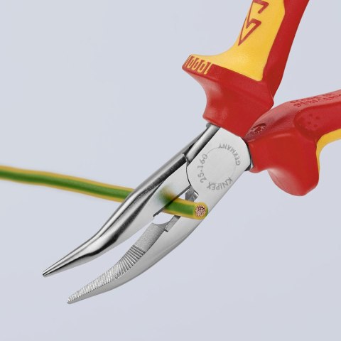 SZCZYPCE TNĄCE PÓŁOKRĄGŁE WYGIĘTE IZOLOWANE 160MM SZCZYPCE TNĄCE PÓŁOKRĄGŁE WYGIĘTE IZOLOWANE 160MM