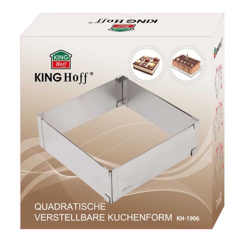 FORMA REGULOWANA RANT DO CIAST TORTÓW KINGHOFF KH-1906 KWADRATOWA FORMA REGULOWANA RANT DO CIAST TORTÓW KINGHOFF KH-1906 KWADRATOWA