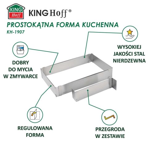 TORTOWNICA RANT OBRĘCZ DO TORTÓW 20cm KINGHOFF KH-1794 TORTOWNICA RANT OBRĘCZ DO TORTÓW 20cm KINGHOFF KH-1794