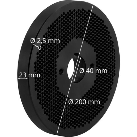 Matryca do peleciarki WIE-PM-1000 śr. 200 otwory 2.5 mm Matryca do peleciarki WIE-PM-1000 śr. 200 otwory 2.5 mm