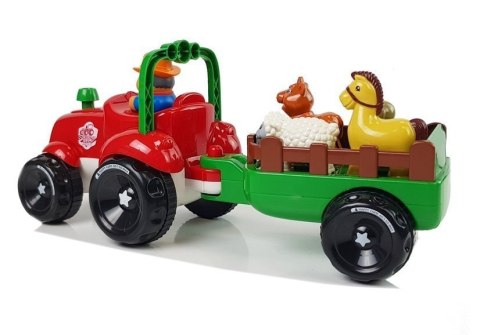 Traktor z Przyczepką, Zwierzętami Dla Niemowląt na Baterie Światła Dźwięk Traktor z Przyczepką, Zwierzętami Dla Niemowląt na Baterie Światła Dźwięk
