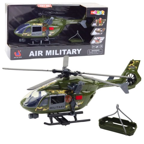 Helikopter Wojskowy Militarny Hak Nosze Światła Dźwięki 1:12 Helikopter Wojskowy Militarny Hak Nosze Światła Dźwięki 1:12