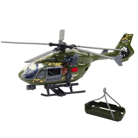 Helikopter Wojskowy Militarny Hak Nosze Światła Dźwięki 1:12 Helikopter Wojskowy Militarny Hak Nosze Światła Dźwięki 1:12