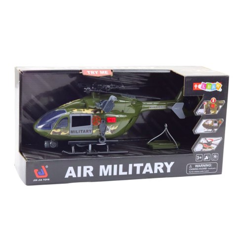 Helikopter Wojskowy Militarny Hak Nosze Światła Dźwięki 1:12 Helikopter Wojskowy Militarny Hak Nosze Światła Dźwięki 1:12
