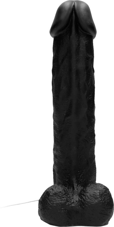 RealRock - Wibrujące realistyczne dildo z jądrami - z pilotem 28 cm
