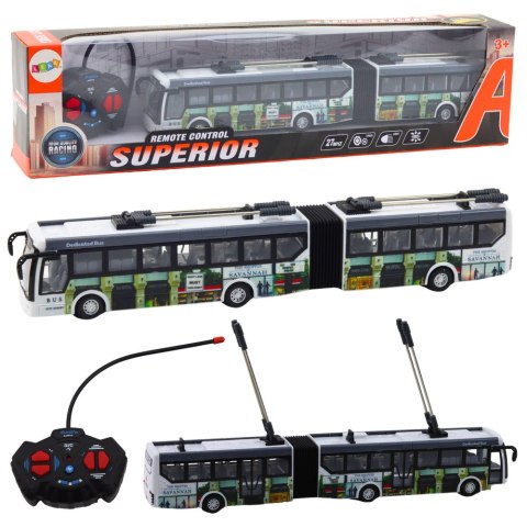 Trolejbus Miejski Zdalnie Sterowany RC Światła Transport Publiczny Trolejbus Miejski Zdalnie Sterowany RC Światła Transport Publiczny