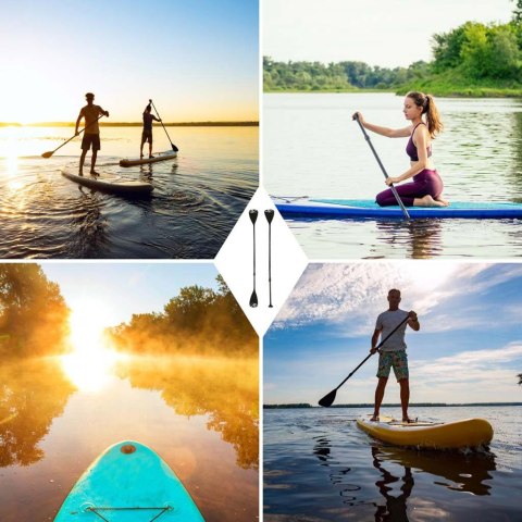 Wiosło do deski SUP regulowane składane 2 częściowe 170-210 cm