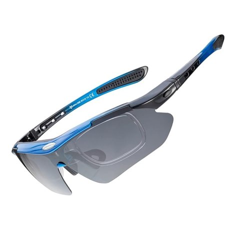 Okulary rowerowe z polaryzacją i filtrem UV 400 niebieskie Okulary rowerowe z polaryzacją i filtrem UV 400 niebieskie
