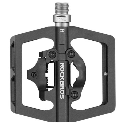 Zestaw pedałów rowerowych MTB z zatrzaskami SPD Shimano - czarne Zestaw pedałów rowerowych MTB z zatrzaskami SPD Shimano - czarne