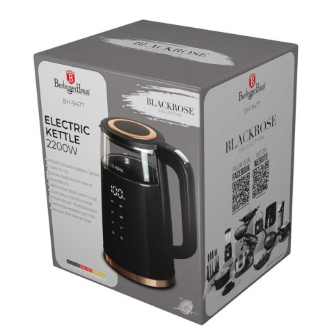 CZAJNIK ELEKTRYCZNY 1,7L BERLINGER HAUS BH-9477 BLACK ROSE