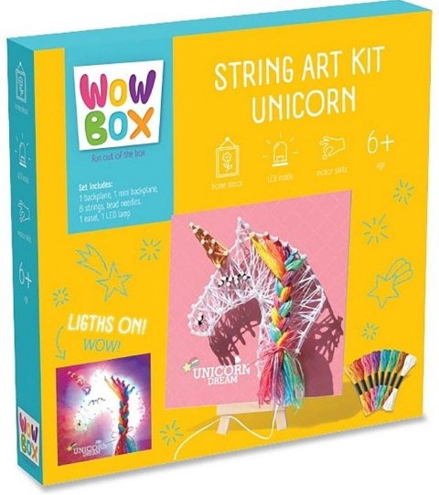 Wow Box. Zestaw sznurkowy Jednorożec Wow Box. Zestaw sznurkowy Jednorożec