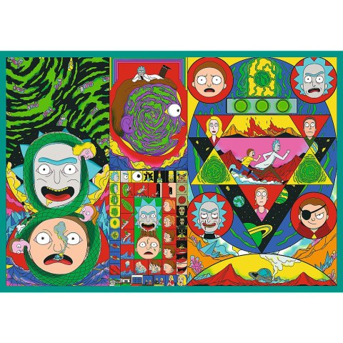 Puzzle - 4x250 - Zakręcony świat Ricka i Morty'ego - Warner Rick and Morty Trefl 13338 Puzzle - 4x250 - Zakręcony świat Ricka i Morty'ego - Warner Rick and Morty Trefl 13338
