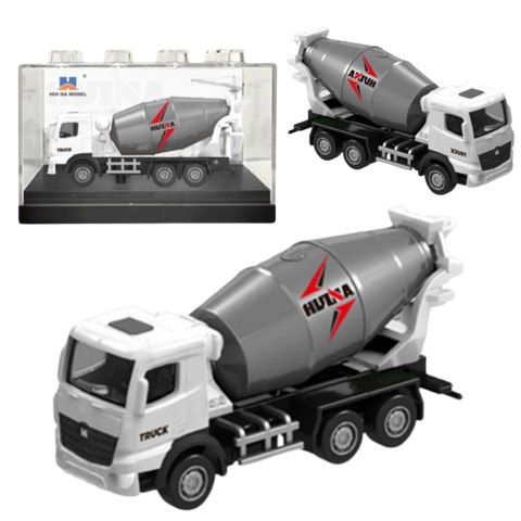 Betoniarka Metalowa Model Kolekcjonerski Huina Biała 1:80 Betoniarka Metalowa Model Kolekcjonerski Huina Biała 1:80