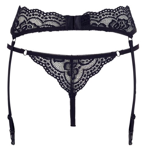 Cottelli LINGERIE - Seksowny Koronkowy Pas Do Pończoch I Stringi Czarne M Cottelli LINGERIE - Seksowny Koronkowy Pas Do Pończoch I Stringi Czarne M