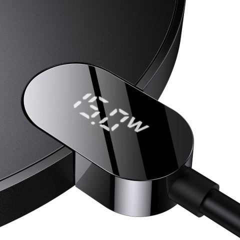 Ładowarka indukcyjna Digital LED Display Gen 2 15W USB-C - czarna