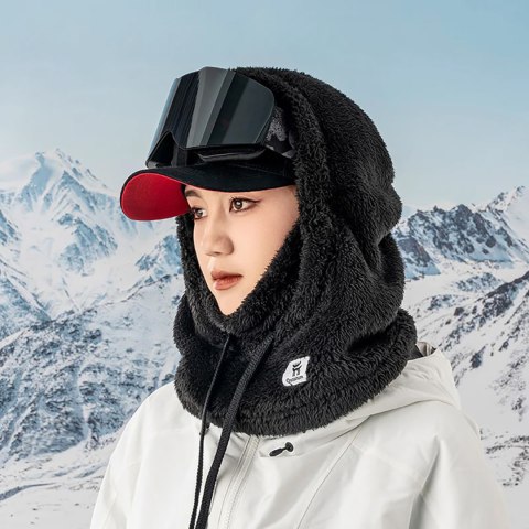 Kominiarka narciarska Qunature Arctic Velvet rozmiar M - czarna Kominiarka narciarska Qunature Arctic Velvet rozmiar M - czarna