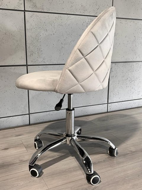 Krzesło obrotowe GLORIA OFFICE LIGHT GREY VELVET Krzesło obrotowe GLORIA OFFICE LIGHT GREY VELVET