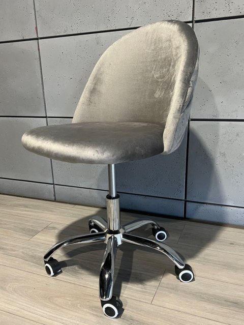 Krzesło obrotowe GLORIA OFFICE LIGHT GREY VELVET Krzesło obrotowe GLORIA OFFICE LIGHT GREY VELVET