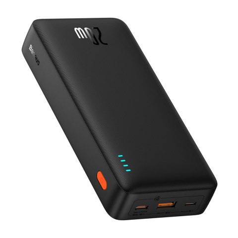 Powerbank 20000mAh Airpow 20W z kablem USB-A - USB-C 50cm - czarny