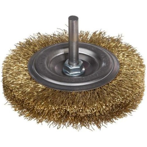 SZCZOTKA TARCZOWA DRUT MOSIĘŻNY TRZPIEŃ 6MM FI50MM SZCZOTKA TARCZOWA DRUT MOSIĘŻNY TRZPIEŃ 6MM FI50MM