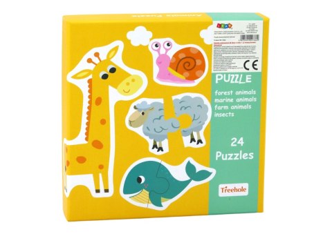Puzzle Edukacyjne Zwierzątka Układanka Nauka Angielskiego 48 ele. Puzzle Edukacyjne Zwierzątka Układanka Nauka Angielskiego 48 ele.